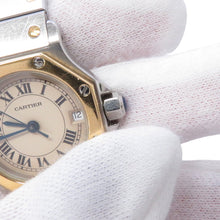 Load image into Gallery viewer, CARTIER Santos Octagon SM W25mm Stainless Steel K18YG Ivory DialW2001683