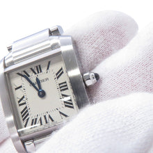Load image into Gallery viewer, CARTIER Tank Francaise SM H25mm×W20mm Stainless Steel Ivory DialW51008Q3