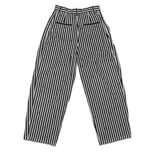 将图像加载到图库查看器中,CHANEL Coco Beach Striped Bottom Pants Size 36 Black/WhiteP76233 98% Cotton, 2% Elestain