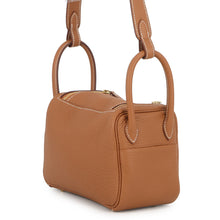 Load image into Gallery viewer, HERMES Lindy Gold Taurillon Clemence Size Mini