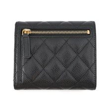 Load image into Gallery viewer, CHANEL Matelasse Classic Flap Wallet BlackAP0231 Caviar Leather