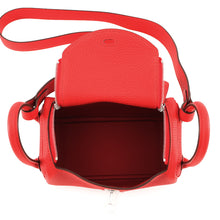 Load image into Gallery viewer, HERMES Lindy Rouge Ladue Taurillon Clemence Size Mini