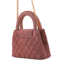 将图像加载到图库查看器中,CHANEL Matelasse Mini Shopping Bag Orange/BlackAS4416 washed denim
