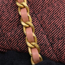 将图像加载到图库查看器中,CHANEL Matelasse Mini Shopping Bag Orange/BlackAS4416 washed denim