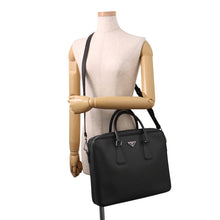 将图像加载到图库查看器中,PRADA 2way business bag Black2VE028 Saffiano Leather