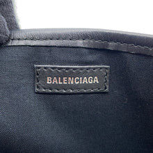 将图像加载到图库查看器中,BALENCIAGA Navy Kabas Black/White339933 Canvas Leather