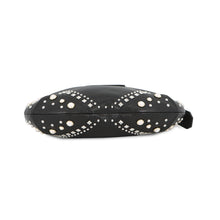 Load image into Gallery viewer, JIMMY CHOO Bar Hobo Bag BlackBARHOBOSQXB Leather Faux Pearl Size Small
