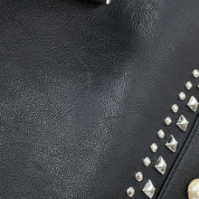Load image into Gallery viewer, JIMMY CHOO Bar Hobo Bag BlackBARHOBOSQXB Leather Faux Pearl Size Small