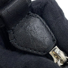 Load image into Gallery viewer, JIMMY CHOO Bar Hobo Bag BlackBARHOBOSQXB Leather Faux Pearl Size Small