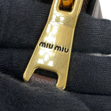Load image into Gallery viewer, MIUMIU Avant Tulle Top Handle Bag Briarwood5BB169_2BBL_F0NBL_V_OOO Nappa Leather Size Small