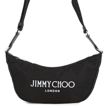 Load image into Gallery viewer, JIMMY CHOO Logo Shoulder Bag Black Nylon