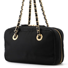 Load image into Gallery viewer, PRADA Logo Chain Tote Bag Black1BB121 Nylon