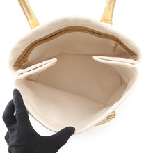 Load image into Gallery viewer, CELINE Horizontal Cabas Tote Bag Gold/Ivory192162 Leather Canvas