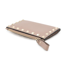 Load image into Gallery viewer, Valentino Garavani Studded Compact Wallet Jasmin Flower Leather