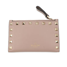 Load image into Gallery viewer, Valentino Garavani Studded Compact Wallet Jasmin Flower Leather