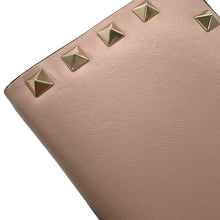 Load image into Gallery viewer, Valentino Garavani Studded Compact Wallet Jasmin Flower Leather