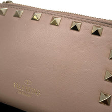 Load image into Gallery viewer, Valentino Garavani Studded Compact Wallet Jasmin Flower Leather