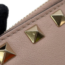 Load image into Gallery viewer, Valentino Garavani Studded Compact Wallet Jasmin Flower Leather