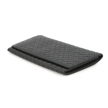 将图像加载到图库查看器中,Bottega Veneta INTRECCIATO LONG WALLET Black120697 Leather