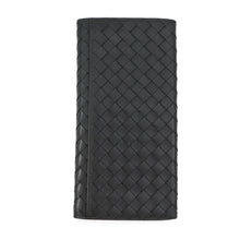 将图像加载到图库查看器中,Bottega Veneta INTRECCIATO LONG WALLET Black120697 Leather