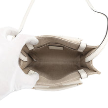 Load image into Gallery viewer, Chloe Woody 2WAYBag Beige/WhiteCHC22AP237I26101 Canvas Leather Size Mini