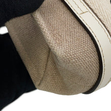 Load image into Gallery viewer, Chloe Woody 2WAYBag Beige/WhiteCHC22AP237I26101 Canvas Leather Size Mini
