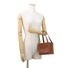 Load image into Gallery viewer, CELINE Cuir Triomphe Cube Handbag Tan199203DU3.04LU Leather