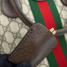Load image into Gallery viewer, GUCCI Duffle Bag Beige/Multicolor834460 GG Supreme Leather Size Medium