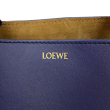Load image into Gallery viewer, LOEWE Puzzle Fold 2WAY Bag NavyA657V25X01 Shiny Calf Leather Size Mini