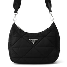 Load image into Gallery viewer, PRADA Padded Shoulder Bag Black1BC151 Nylon Canvas