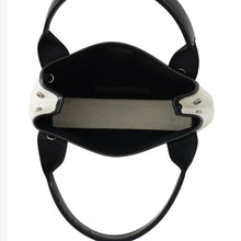 Load image into Gallery viewer, BALENCIAGA Navy Kabas White/Black390346 Canvas Leather Size XS