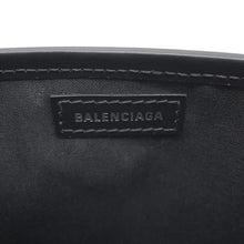 Load image into Gallery viewer, BALENCIAGA Navy Kabas White/Black390346 Canvas Leather Size XS