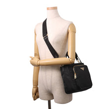 Load image into Gallery viewer, PRADA 2WAYBag Black1BG308 Nylon Leather