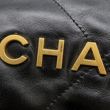 Load image into Gallery viewer, CHANEL CHANEL22 Backpack BlackAS3859 Shiny Calf Leather Size Small