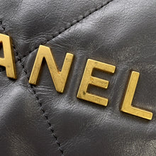 Load image into Gallery viewer, CHANEL CHANEL22 Backpack GrayAS3859 Shiny Calf Leather Size Small