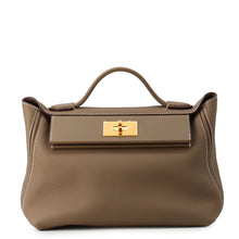 Load image into Gallery viewer, HERMES Sac Van Quatre 24/24 Etoupe Togo Leather Swift Leather Size 29