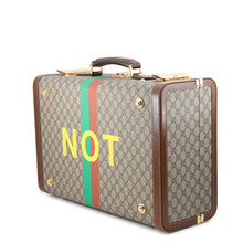 将图像加载到图库查看器中,GUCCI Fake knot print suitcase Beige/Brown611642 GG Supreme Leather Size Medium