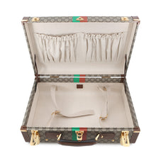 将图像加载到图库查看器中,GUCCI Fake knot print suitcase Beige/Brown611642 GG Supreme Leather Size Medium