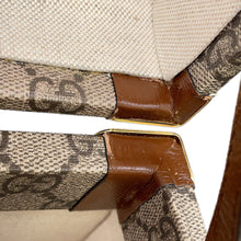 将图像加载到图库查看器中,GUCCI Fake knot print suitcase Beige/Brown611642 GG Supreme Leather Size Medium
