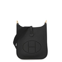 Load image into Gallery viewer, HERMES Evelyne Amazon Long Black Taurillon Clemence Size TPM