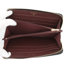 Load image into Gallery viewer, CHANEL Matelasse Zip Around Chozai Cloth BlackAP0242 Caviar Leather