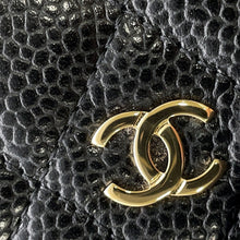 Load image into Gallery viewer, CHANEL Matelasse Zip Around Chozai Cloth BlackAP0242 Caviar Leather