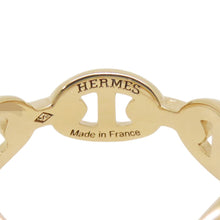 Load image into Gallery viewer, HERMES Chaine d'Ancre Anchene Ring Size PM/53/#13 18K Yellow Gold