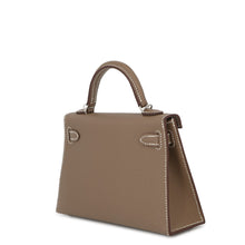 将图像加载到图库查看器中,HERMES Mini Kelly 2 Etoupe Epsom