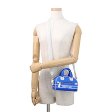 Load image into Gallery viewer, Dior Vibe Bowling Bag Blue Leather Size micro