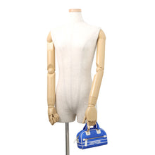 Load image into Gallery viewer, Dior Vibe Bowling Bag Blue Leather Size micro