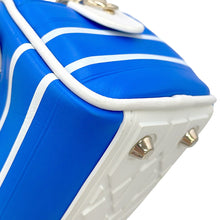 Load image into Gallery viewer, Dior Vibe Bowling Bag Blue Leather Size micro