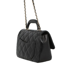Load image into Gallery viewer, CHANEL Top Handle Matelasse Chain Bag BlackAS4544 B14863 94305 Shiny Calf Leather