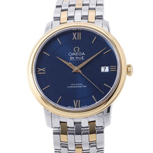 Load image into Gallery viewer, OMEGA De Ville Prestige Co-Axial Chronometer W36.8mm Stainless Steel K18YG blue Dial424.20.37.20.03.001