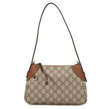 Load image into Gallery viewer, GUCCI GG Emblem Shoulder Bag Beige/Brown815218 GG Supreme Leather Size Small